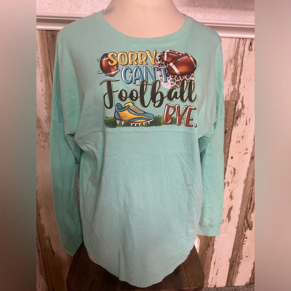 NEW Spirit Jersey Football Shirt Long Sleeve woman’s Size large - Picture 1 of 4